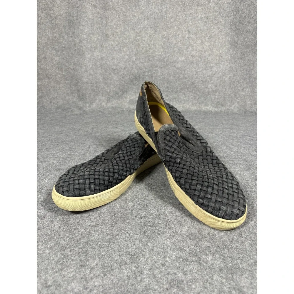Donald J‎ Pliner Karter3-FL Slip On 11M Charcoal Woven Suede